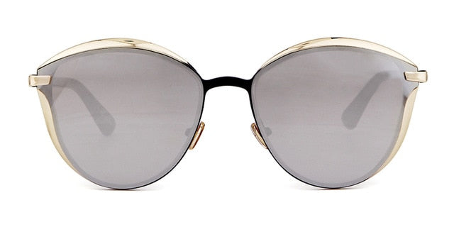 Calanovella Modern Cat Eye Sunglasses Men Women Luxury Brand Designer Vintage Retro Female Mirror Sun Glasses