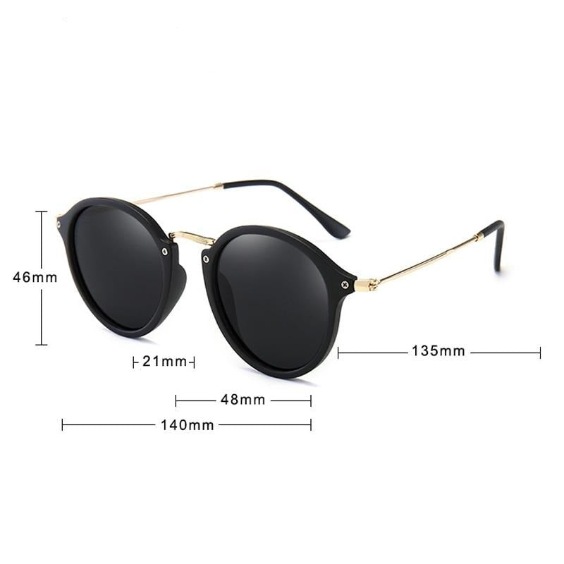 Calanovella Round Sunglasses Round Circular Sunglasses Cool Black Oval Circle Vintage Eighties Retro 2020 Polarized UV400 for Men Women matte black,bright black,brown 39.99 USD