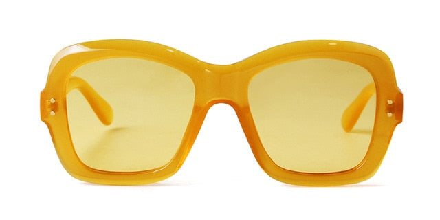 Calanovella Vintage Oversized Fashion Sunglasses Women Retro Brand