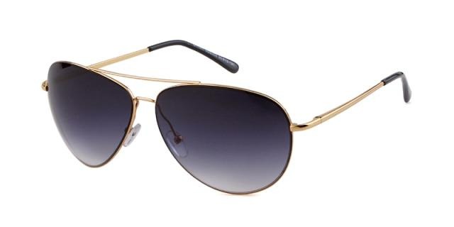 Calanovella Designer Aviator Sunglasses Gold Metal Frame Cool Pilot