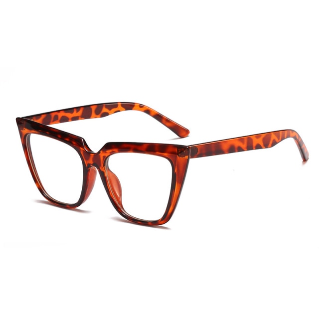 Calanovella Retro Cat Eye Sunglasses Designer Leopard Cateye Frame