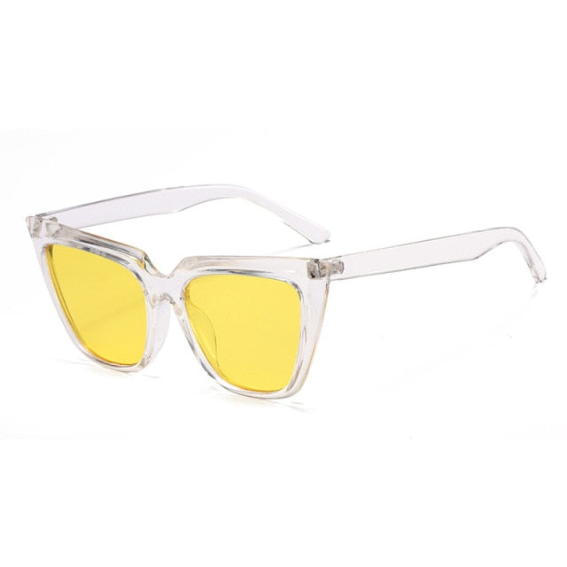 Calanovella Retro Cat Eye Sunglasses Designer Leopard Cateye Frame