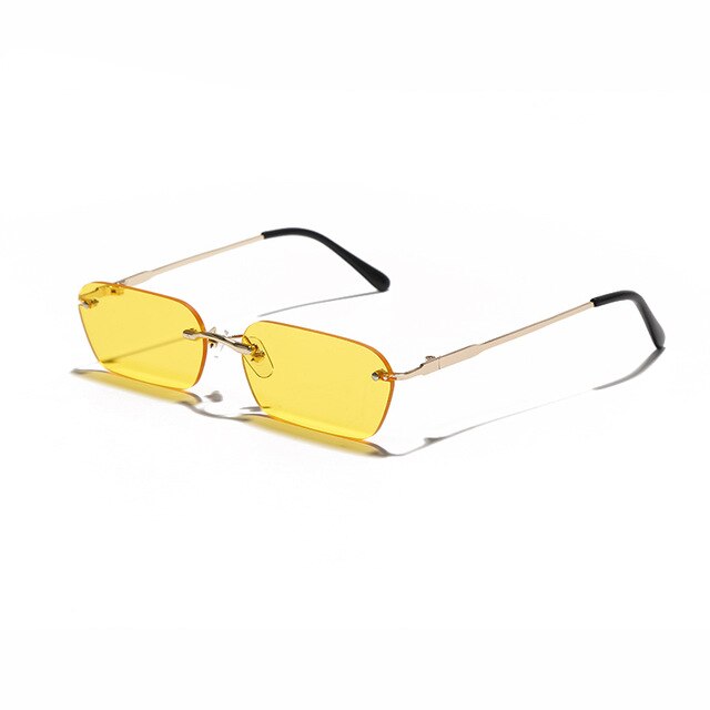 Calanovella Small Rimless Rectangle Sunglasses UV400