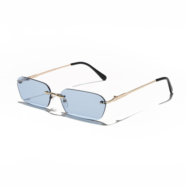 Calanovella Small Rimless Rectangle Sunglasses UV400