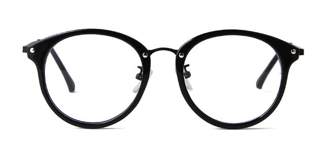 Calanovella Women Anti Blue Light Blocking Glasses Round Circle Lens Computer Eyeglasses Vintage Pink Retro Style