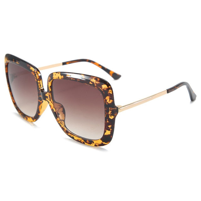 Calanovella Oversized Tortoiseshell Sunglasses Designer Fashion Vintage Square Big Large Frame Shades