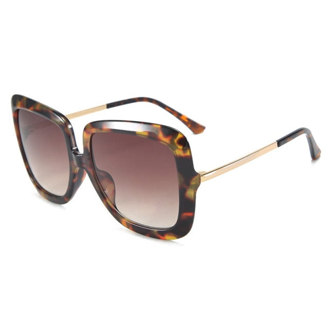 Calanovella Oversized Tortoiseshell Sunglasses Designer Fashion
