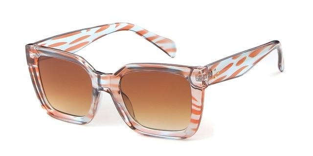 Calanovella Vintage Square Sunglasses for Women Retro Tortoiseshell