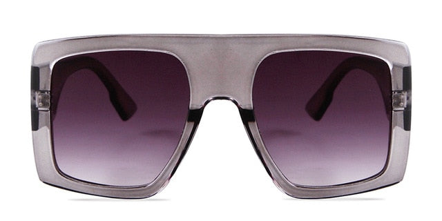 Calanovella Vintage Oversized Sunglasses Women Square Trendy Sun