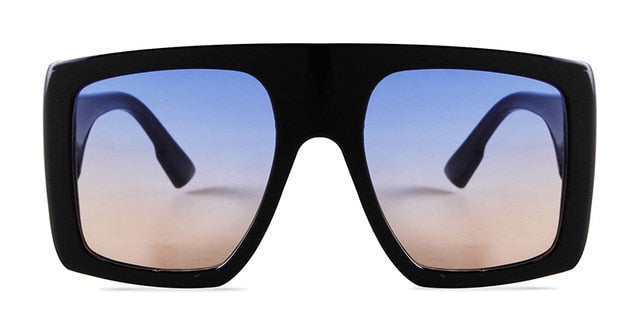 Calanovella Vintage Oversized Sunglasses Women Square Trendy Sun