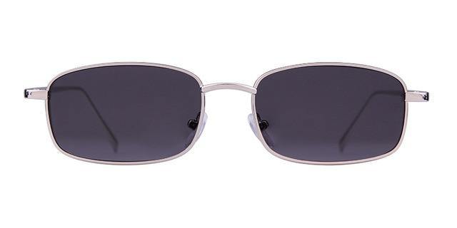 Calanovella Fashion Small Square Rectangle Sunglasses Colorful Lens Metal Frame Sun Glasses for Men Women - Calanovella.com