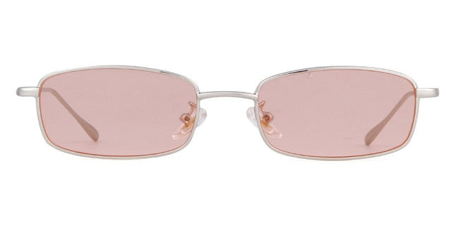 Calanovella Fashion Square Rectangle Sunglasses Colorful Lens Metal