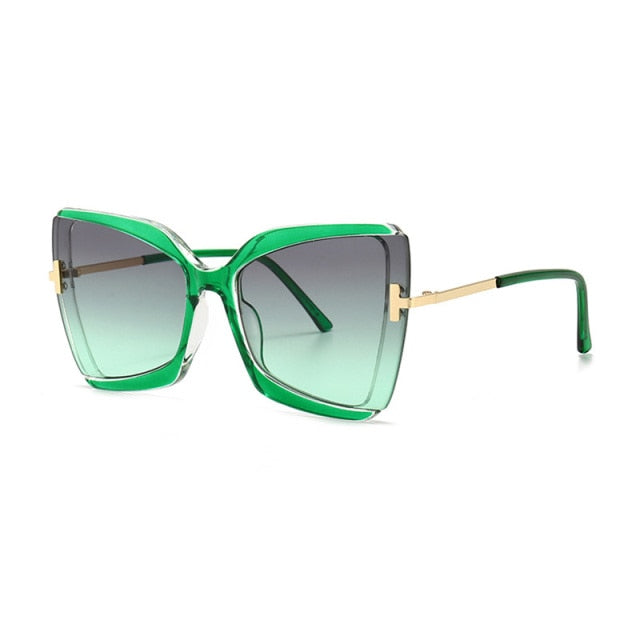 Calanovella Oversized Square Butterfly Sunglasses Designer Fashion