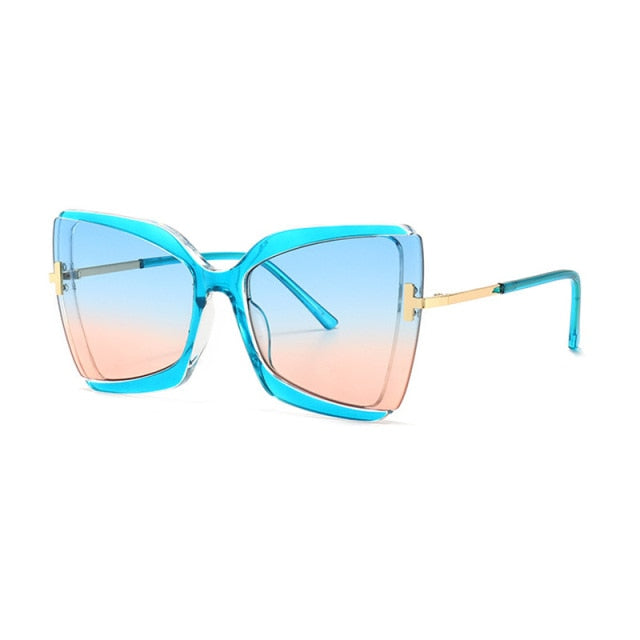 Calanovella Oversized Square Butterfly Sunglasses Designer Fashion