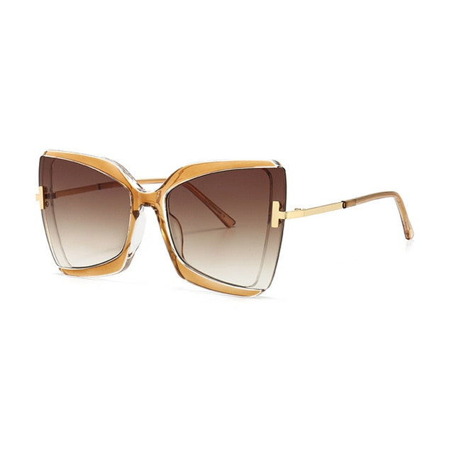 Calanovella Oversized Square Butterfly Sunglasses Designer Fashion