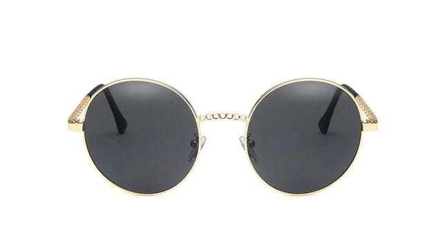 Calanovella Vintage Round Shades for Women Big Oval Sunglasses Luxury