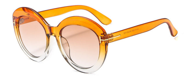 Calanovella Retro Women Round Sun Glasses Brand Designer Fashion