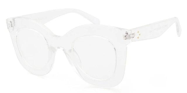 Calanovella White Cat Eye Sunglasses Women Cateye Sun Glasses Stylish