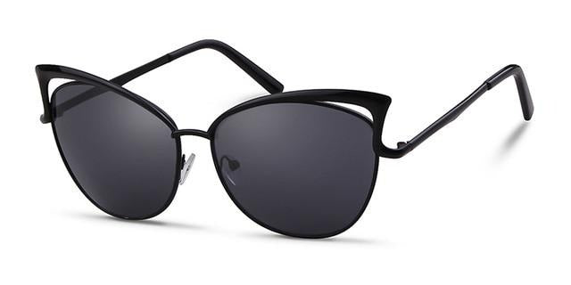 Calanovella Oversized Cat Eye Sunglasses Women Brand Designer Retro Vintage Gold Pink Mirror Sun Glasses Female Shades