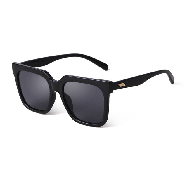 Calanovella Square Fashion Oversized Sunglasses Women Brand Design Matte Tea Frame Fashion Sun Glasses Shades for Female