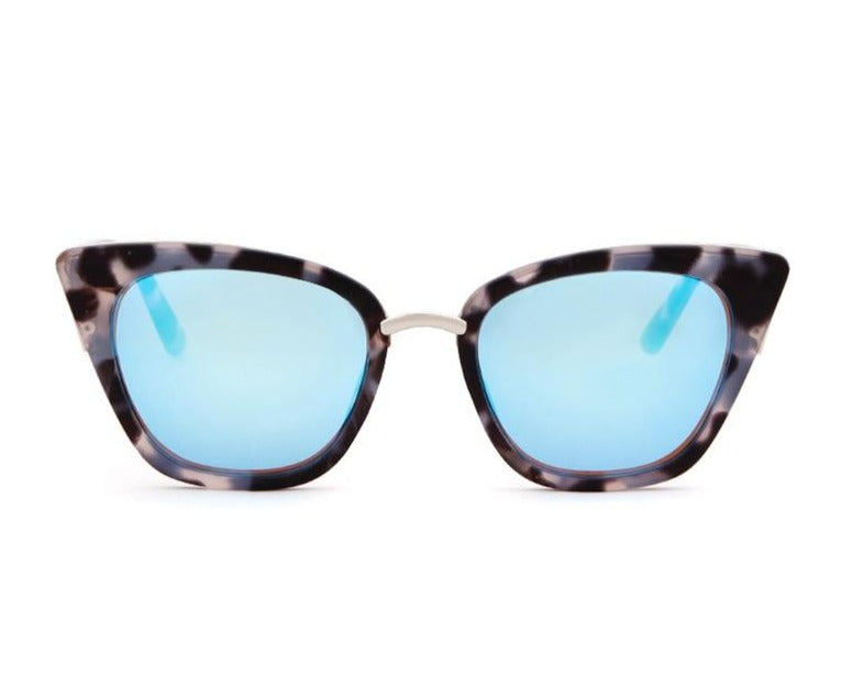 Calanovella Women Cat Eye Sunglasses Vintage Retro Fashion Brand Designer Clear Lens Cateye Shades UV400