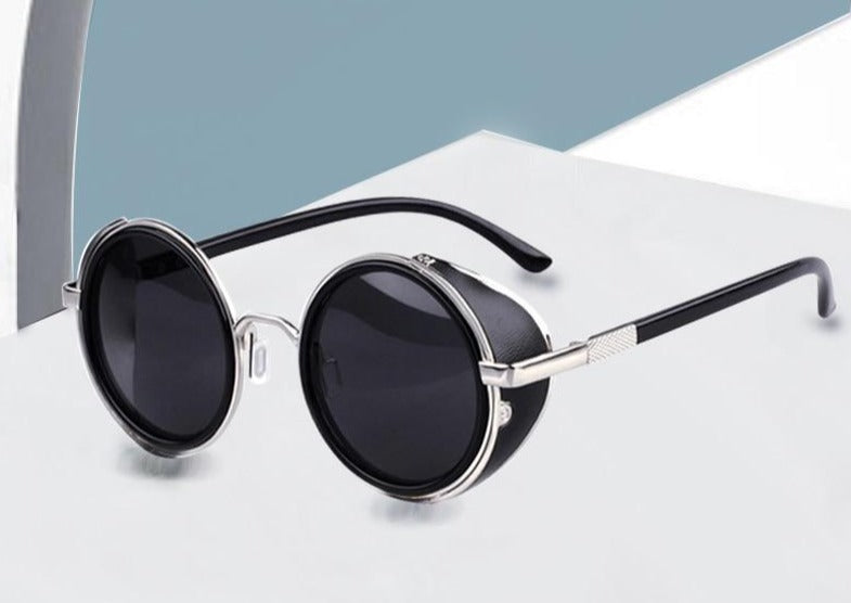 Calanovella Stylish Round Steampunk Sunglasses UV400
