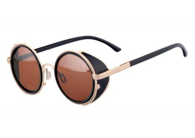 Calanovella Stylish Round Steampunk Sunglasses UV400