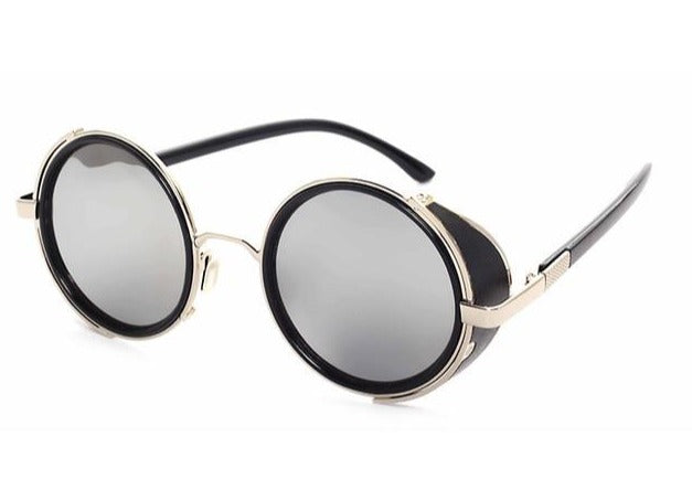 Calanovella Stylish Round Steampunk Sunglasses UV400
