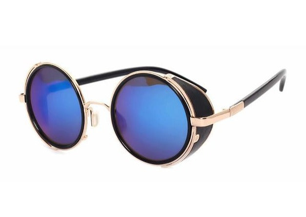 Calanovella Stylish Round Steampunk Sunglasses UV400