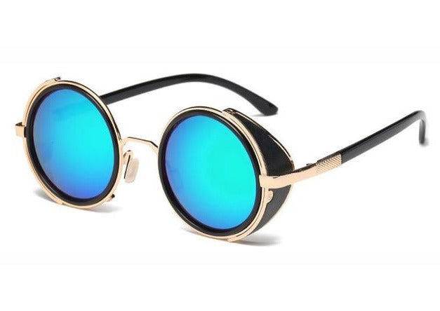 Calanovella Stylish Round Steampunk Sunglasses UV400