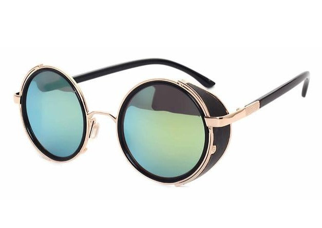 Calanovella Stylish Round Steampunk Sunglasses UV400