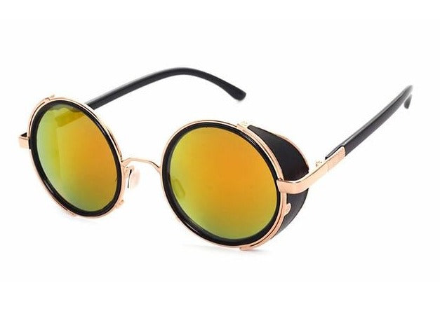 Calanovella Stylish Round Steampunk Sunglasses UV400