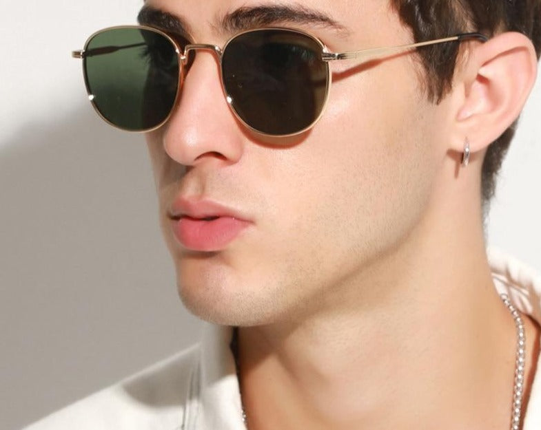 Calanovella Stylish Round Oval Sunglasses Men Women Vintage Classic