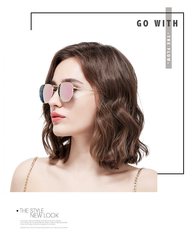 Calanovella Stylish Hexagon Men Women Polarized Sunglasses UV400