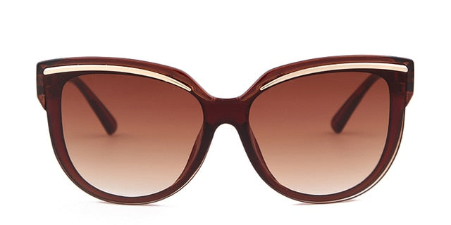 Calanovella Fashion 80s Retro Cat Eye Sunglasses Oversized Vintage Eyebrow Cateye Shades UV400