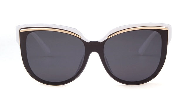 Calanovella Fashion 80s Retro Cat Eye Sunglasses Oversized Vintage