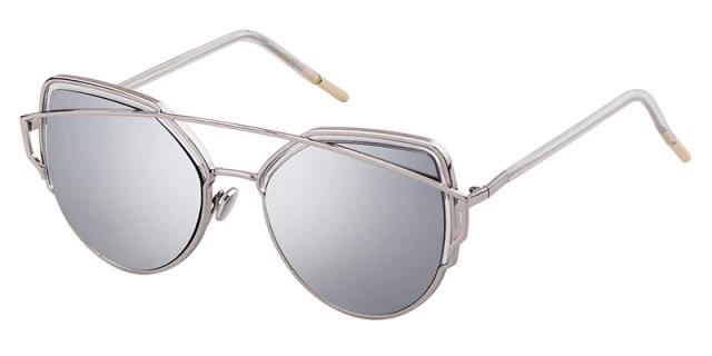 Calanovella Vintage Fashion Cat Eye Sunglasses Designer Metal Frame