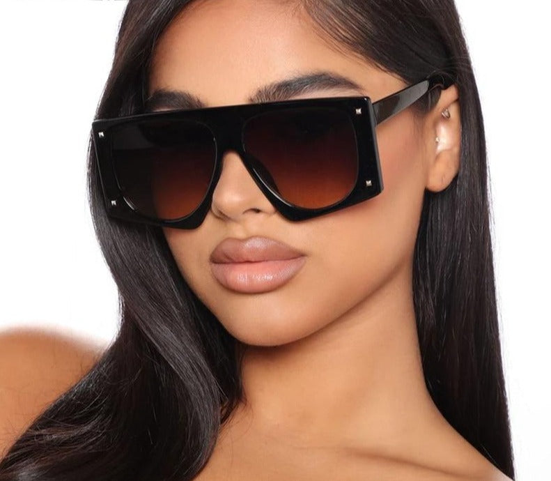 Calanovella Fashion Big Oversized Sunglasses Designer Vintage Retro