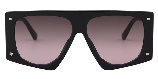 Calanovella Fashion Big Oversized Sunglasses Designer Vintage Retro Square Gradient Sun Glasses