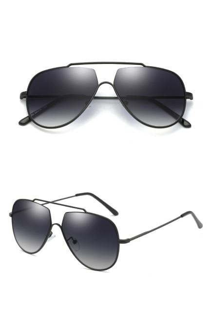 Calanovella Cool Pilot Sunglasses Oversized Vintage Designer Polarized Gradient Lens Aviator Sun Glasses