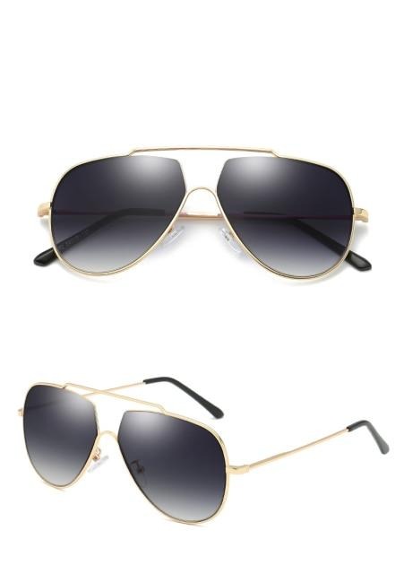 Calanovella Cool Pilot Sunglasses Oversized Vintage Designer Polarized Gradient Lens Aviator Sun Glasses