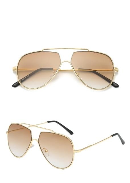 Calanovella Cool Pilot Sunglasses Oversized Vintage Designer Polarized Gradient Lens Aviator Sun Glasses