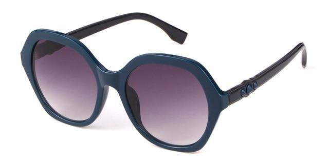 Calanovella Vintage Square Hexagon Sunglasses Women Designer Retro