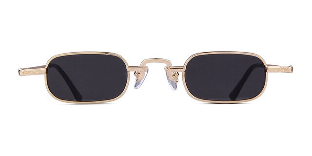 Calanovella Small Rectangular Sunglasses Vintage Retro UV400