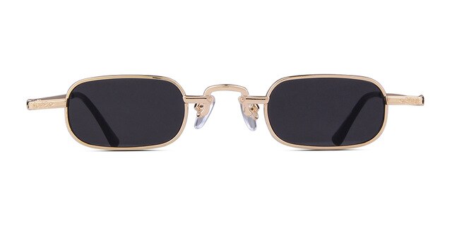 Calanovella Small Rectangular Sunglasses Vintage Retro UV400