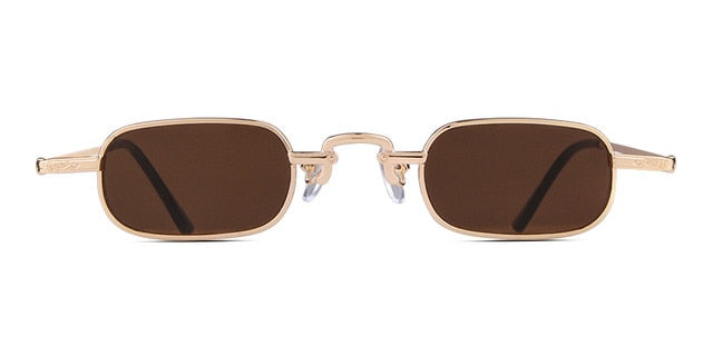 Calanovella Small Rectangular Sunglasses Vintage Retro UV400