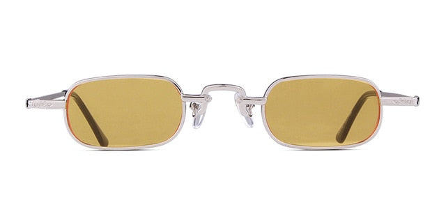 Calanovella Small Rectangular Sunglasses Vintage Retro UV400