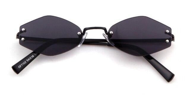 Calanovella 90s Retro Kendall and Kylie Sunglasses Vintage Tint Frameless Sun Glasses