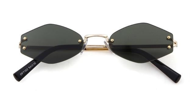 Calanovella 90s Retro Kendall and Kylie Sunglasses Vintage Tint Frameless Sun Glasses