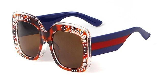 Calanovella Chunky Frame Fashion Oversized Square Sunglasses